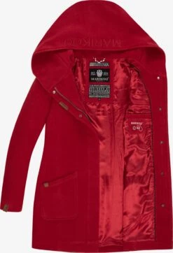 Marikoo Manteaux Dhiver Manteau D’hiver Maikoo Femme Rouge Rubis -Marikoo 043b3e96a819a6bb797140965d6ebece