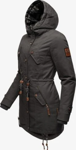 Marikoo Parkas Parka D’hiver La Viva Prc Femme Anthracite -Marikoo 05a3baca109ed485349e78edd42fa56f