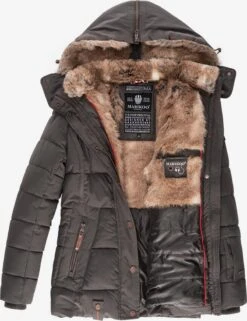 Marikoo Vestes Matelassées Veste D’hiver Nekoo Femme Taupe -Marikoo 07cab9ff8b47e7266aa0e9d10024dfc4