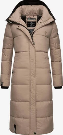 Marikoo Manteaux Dhiver Manteau D’hiver Femme Taupe -Marikoo 0980ca1bc9720cfe8dc0ba2c070be50f