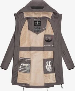 Marikoo Parkas Parka Mi-saison Femme Gris Foncé -Marikoo 0c6f4304b6d1b828c8663a745726c971