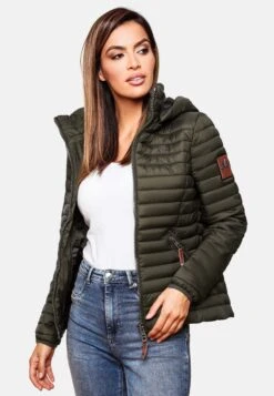 Marikoo Vestes De Mi-saison Veste Mi-saison Löwenbaby Femme Olive -Marikoo 0f79ccc53931ad9b8e73407dc43973ca