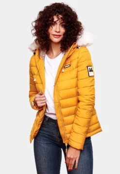 Marikoo Vestes Dhiver Veste D’hiver Nasriin Femme Jaune -Marikoo 1565f5ae0f5076cfa7740692b606487e