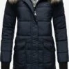 Marikoo Manteaux Dhiver Manteau D’hiver Chaskaa Femme Bleu Marine