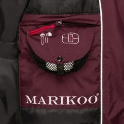 Marikoo Manteaux Dhiver Manteau D’hiver Femme Rouge Cerise -Marikoo 19020d35d4ab9a33a808a17bf514bac7