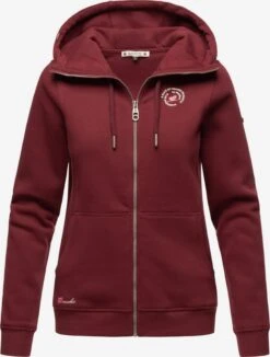 Marikoo Sweats Zippés Veste De Survêtement Setsunaa Femme Bordeaux