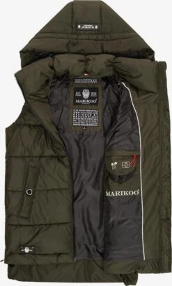 Marikoo Vestes Sans Manches Gilet Zarinaa Femme Vert Foncé -Marikoo 1e3ede9dcc52404bfc424f7551d3d03a