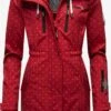 Marikoo Manteaux De Pluie Manteau Fonctionnel Zimtzicke Femme Rouge Rubis
