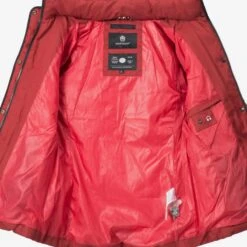 Marikoo Vestes Dhiver Veste D’hiver Unique Femme Rouge -Marikoo 22a43cdcca8cb3558f1102a2a48c7571