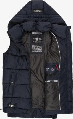 Marikoo Vestes Sans Manches Gilet Zarinaa Femme Bleu Marine -Marikoo 23086442b617e0ca4df3fab2dbd0b01b