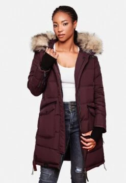 Marikoo Manteaux Dhiver Manteau D’hiver Chaskaa Femme Bordeaux -Marikoo 2323f44e1fd85345594ff87c45cbef2d