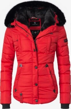Marikoo Vestes Dhiver Veste D’hiver Lotusblüte Femme Rouge