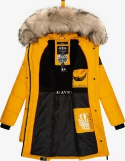 Marikoo Manteaux Dhiver Manteau D’hiver Chaskaa Femme Jaune -Marikoo 24e4f906b59d334a75456ab60b0bfe89