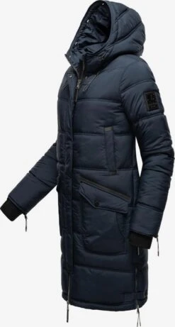 Marikoo Manteaux Dhiver Manteau D’hiver Chaskaa Femme Bleu Marine -Marikoo 261535b755593e2dce5858e7c2c4902a