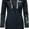 Marikoo Manteaux De Pluie Manteau Fonctionnel Zimtzicke Femme Bleu Marine