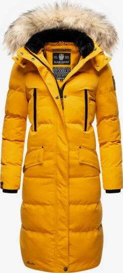 Marikoo Manteaux Dhiver Manteau D’hiver Schneesternchen Femme Jaune