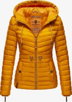Marikoo Vestes De Mi-saison Veste Mi-saison Aniyaa Femme Jaune Dor -Marikoo 2cd70ce31d8226ac25202882c257eadb
