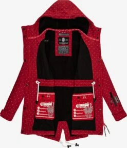 Marikoo Manteaux De Pluie Manteau Fonctionnel Zimtzicke Femme Rouge Rubis -Marikoo 2d5c77978b48a207b2061ef65f34ecf2