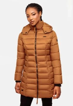 Marikoo Manteaux Courts Manteau D’hiver Abendsternchen Femme Noisette -Marikoo 2dfbb394fc882e1ab9f4b2277b878a83