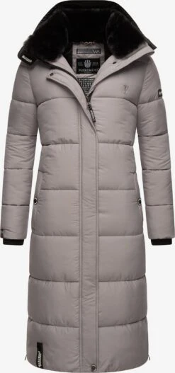 Marikoo Manteaux Dhiver Manteau D’hiver Femme Gris
