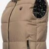 Marikoo Vestes Sans Manches Gilet Eisflöckchen Femme Marron