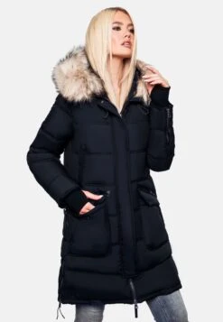 Marikoo Manteaux Dhiver Manteau D’hiver Chaskaa Femme Bleu Marine -Marikoo 319c12d9adfb7d33e471fd654ecd4cc2