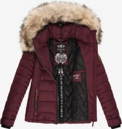 Marikoo Vestes Dhiver Veste D’hiver Lerikaa Femme Bordeaux -Marikoo 33e511cc944d97ad3eb888a8b7c2f2b4
