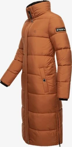 Marikoo Manteaux Dhiver Manteau D’hiver Femme Cognac -Marikoo 34016f6e1bb4953621355562c8f86c70