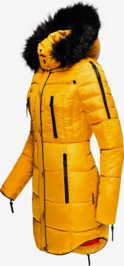 Marikoo Manteaux Dhiver Manteau D’hiver Moonshine Femme Jaune Dor -Marikoo 36db75664af7e1b72068b526c85204d6
