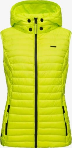 Marikoo Vestes Sans Manches Gilet Femme Citron Vert -Marikoo 39018458180bfbf23135dc7039c94f14