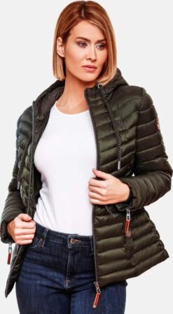 Marikoo Vestes De Mi-saison Veste Mi-saison Aniyaa Femme Olive -Marikoo 3ac6ecf19e60c2435278728785b8d59c