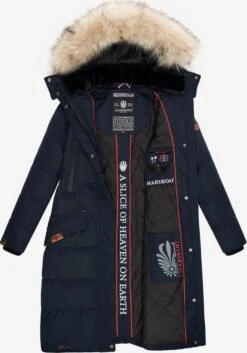 Marikoo Manteaux Dhiver Manteau D’hiver Schneesternchen Femme Bleu Marine -Marikoo 3b6bdf888ca218aafb2c4bd8c8cac33d