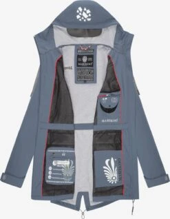 Marikoo Vestes Dextérieur Veste Fonctionnelle Ulissaa Femme Bleu-gris -Marikoo 3bca0768675312a99e5f600deacc6c28