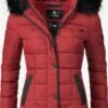 Marikoo Vestes Dhiver Veste D’hiver Unique Femme Rouge