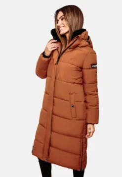 Marikoo Manteaux Dhiver Manteau D’hiver Femme Cognac -Marikoo 3c74ddbd9939062fd56129adab84bd0a