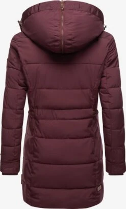 Marikoo Manteaux Courts Manteau D’hiver Femme Bordeaux -Marikoo 3e044659efef331df617e6b0d5f54ebc