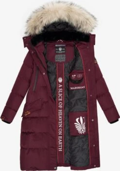 Marikoo Manteaux Dhiver Manteau D’hiver Schneesternchen Femme Bordeaux -Marikoo 3e7d230eb57ac10922fc9f43785016ee