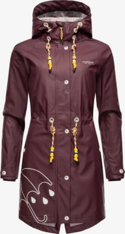 Marikoo Manteaux De Pluie Manteau Fonctionnel Femme Bordeaux