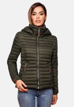 Marikoo Vestes De Mi-saison Veste Mi-saison Löwenbaby Femme Olive -Marikoo 4033f5772a8bc723bd7b7eacb82df513