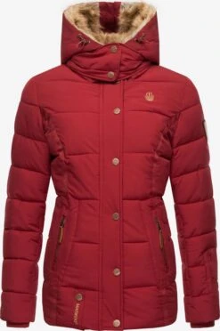Marikoo Vestes Dhiver Veste D’hiver Nekoo Femme Rouge 3 Marikoo Vestes Dhiver Veste D’hiver Nekoo Femme Rouge -Marikoo 43567be17aff3dbebb1d6e617bbd79a8