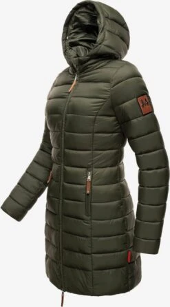 Marikoo Manteaux Dhiver Manteau D’hiver Rose Femme Vert Foncé -Marikoo 435b4ccf3d94e701632ff43f3b0d878a