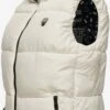 Marikoo Vestes Sans Manches Gilet Eisflöckchen Femme Blanc Cassé