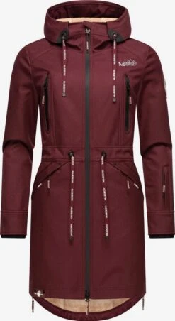 Marikoo Parkas Parka Mi-saison Femme Bordeaux