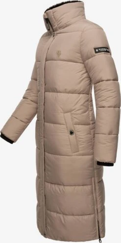 Marikoo Manteaux Dhiver Manteau D’hiver Femme Taupe -Marikoo 47d16cbe22f16a48f0662c6b473bcc01