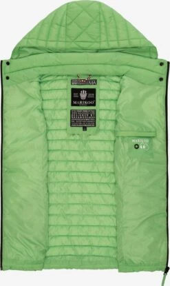 Marikoo Vestes Sans Manches Gilet Femme Vert -Marikoo 48abd7e58c2652b59d6b373ca1ea1c2f
