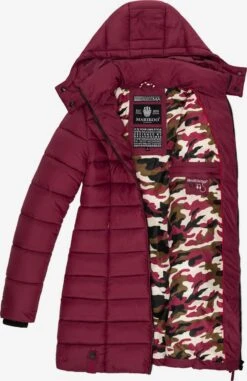 Marikoo Manteaux Courts Manteau D’hiver Abendsternchen Femme Rouge Rubis -Marikoo 4909c369c35922a27225f0da859a5bef