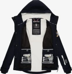 Marikoo Vestes De Mi-saison Veste Mi-saison Femme Bleu -Marikoo 4a77bea0d2f26dc9d8e4370767f184de