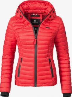 Marikoo Vestes De Mi-saison Veste Mi-saison Samtpfote Femme Rouge