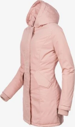 Marikoo Parkas Parka D’hiver Karmaa Femme Rose Clair -Marikoo 4dad1e1f5bcf00c989bf4b1ca99656ab
