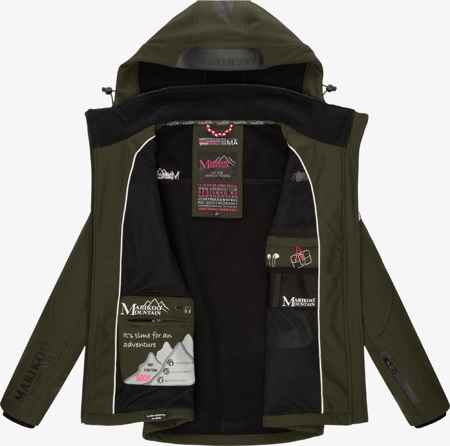 Vestes dhiver Veste d’hiver Femme olive Marikoo Vestes Dhiver Veste D’hiver Femme Olive -Marikoo 589a97cf053a239a1225be71dfb63992